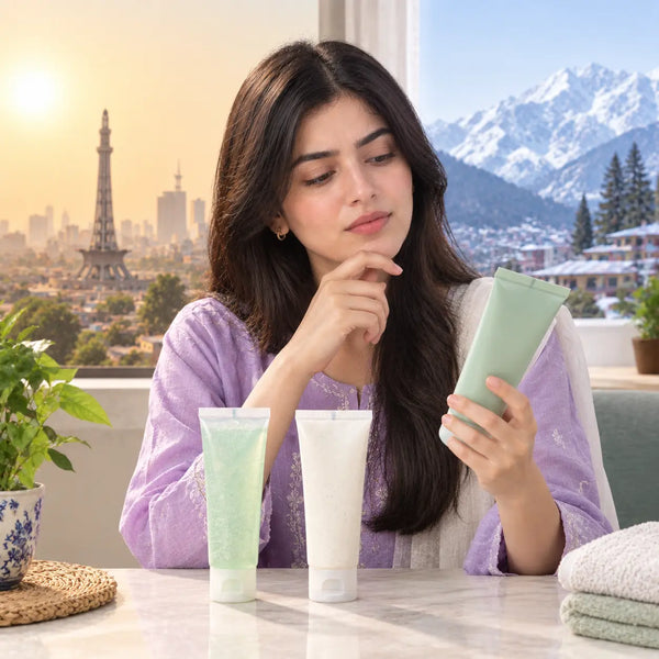 Women comparing moisturizer according to the weather